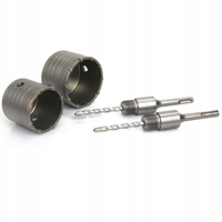 Sada korunkových vrtákov do muriva SDS+ – priemery 65 a 80 mm – MAR-POL M22586...