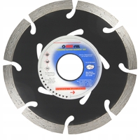 Čierny segmentový diamantový rezný kotúč, 115 × 22,2 × 7 mm – MAR-POL M08730...