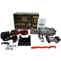 Akumulátorový lanový navíjak pre ATV 12V 1814 kg Spider Winch RQ4000 oceľové l...