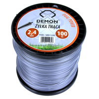 Profesionálna žacia struna 2,4 mm x 100 m vystužená oceľovým lankom – Demon M8...