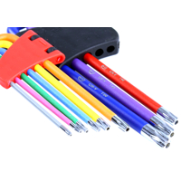 Sada deviatich Torx kľúčov T10–T50 z kvalitnej CrV ocele – BJC M66441