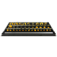 Sada stopkových fréz do dreva – 35 ks (priemer stopky 6 mm, pre drevo) – Ripper M22550R