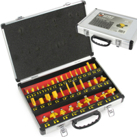 Sada stopkových fréz do dreva – 35 ks (priemer stopky 6 mm, pre drevo) – Ripper M22550R