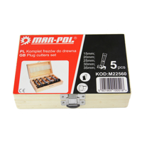 Sada sukovníkových (Forstnerových) vrtákov do dreva – 5 ks (15–35 mm) – MAR-POL M22560