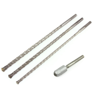 Sada hlbokých tyčových vrtákov SDS MAX (16, 20, 22 mm × 600 mm) + adaptér – MAR-POL M23575
