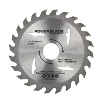 Pílový kotúč s SK plátkami (vidiový), 115 × 22 mm, 24 zubov – MAR-POL M09048