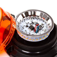 Oranžový výstražný maják, LED svetlo 10–110 V, 30 x LED, 15 W MAR-POL – M82715