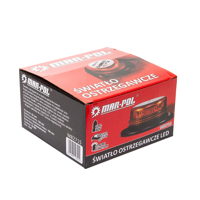 Oranžový výstražný maják, LED svetlo 10–110 V, 30 x LED, 15 W MAR-POL – M82715