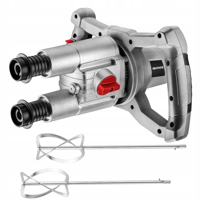 Elektrické dvojvretenové miešadlo na lepidlo 1800 W, 2 rýchlosti, 250-500 / 400-800 Graphite 58G789
