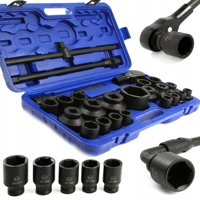 Súprava nástrčných kľúčov BJC 26 ks – 3/4'' & 1'', 6-hranné aj 12-hranné, M58248